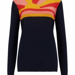 Lilac Rose Sugarhill Rita Jumper In Navy/sunbeams