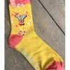 Lilac Rose Letter Y Initial Ankle Socks