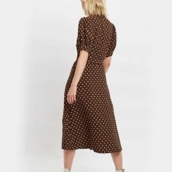 Lilac Rose Louche Mollie Pretty Woman Print Midi Shirt Dress