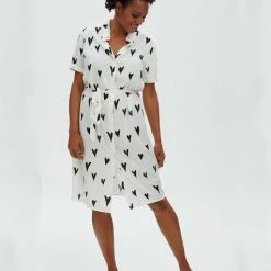 Lilac Rose Sugarhill Justine Shirt Dress In White