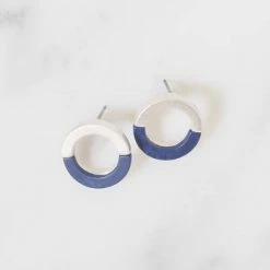 Lilac Rose Josie Navy Earrings