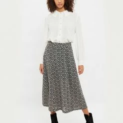 Lilac Rose Louche Mercer Long Sleeve Frill Collar Blouse