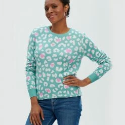 Lilac Rose Sugarhill Callie Jumper In Sea Green