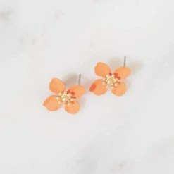 Lilac Rose Lola Orange Earrings
