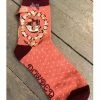 Lilac Rose Letter G Initial Ankle Sock