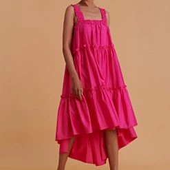 Devotion Twins Devotion Fushia Cotton Dress