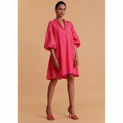 Devotion Twins Amorgos Dress Fushia Orange