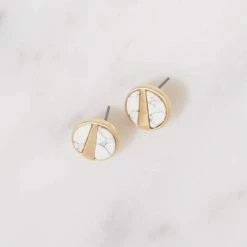 Lilac Rose Orla White Earrings