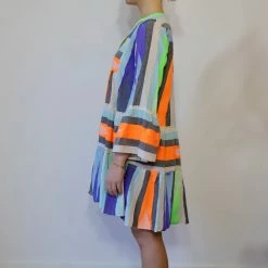 Devotion Twins Ella Fun Dress In Orange And Pink 0227199fg