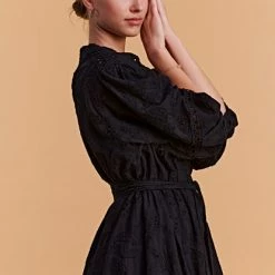 Devotion Twins Samothraki Midi Dress - Black