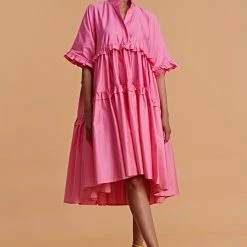 Devotion Twins Kalimnos Dress In Pink 022303G