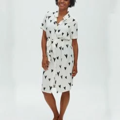 Lilac Rose Sugarhill Justine Shirt Dress In White