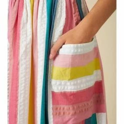 Lilac Rose Bree Summer Rainbow Stripe Dress