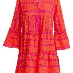 Devotion Twins Short Dress Ella - Neon Orange/Fushia