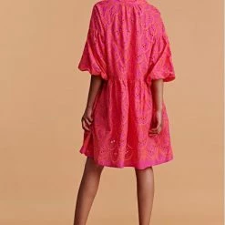 Devotion Twins Amorgos Dress - Fuchsia & Neon Orange