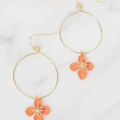 Lilac Rose Ida Orange Earrings