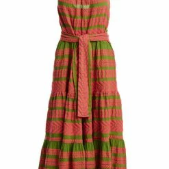 Devotion Twins Arsida Dress - Neon Pink/Celery