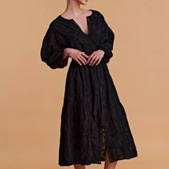 Devotion Twins Samothraki Midi Dress - Black 5 Devotion Twins Samothraki Midi Dress - Black