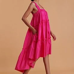Devotion Twins Devotion Fushia Cotton Dress