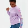 Lilac Rose Sugarhill Star Sleeve Stacey Jumper In Lilac