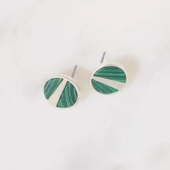 Lilac Rose Orla Green Earrings