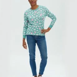 Lilac Rose Sugarhill Callie Jumper In Sea Green