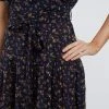 Lilac Rose Emin Autumn Bud Midi Dress Navy