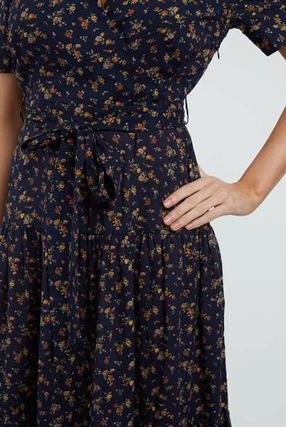 Lilac Rose Emin Autumn Bud Midi Dress Navy 1 Lilac Rose Emin Autumn Bud Midi Dress Navy