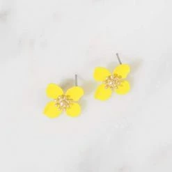 Lilac Rose Lola Yellow Earrings