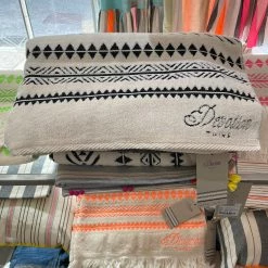 Devotion Twins Towel Black With Off White Towel2fg