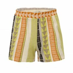 Devotion Twins Pasas Shorts In Black And Lime 022409G