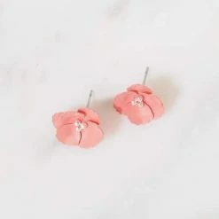 Lilac Rose Evelyn Coral Earrings