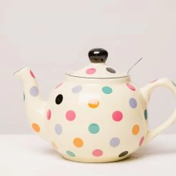 Eteaket Polka Dot Infuser Leaf Teapot