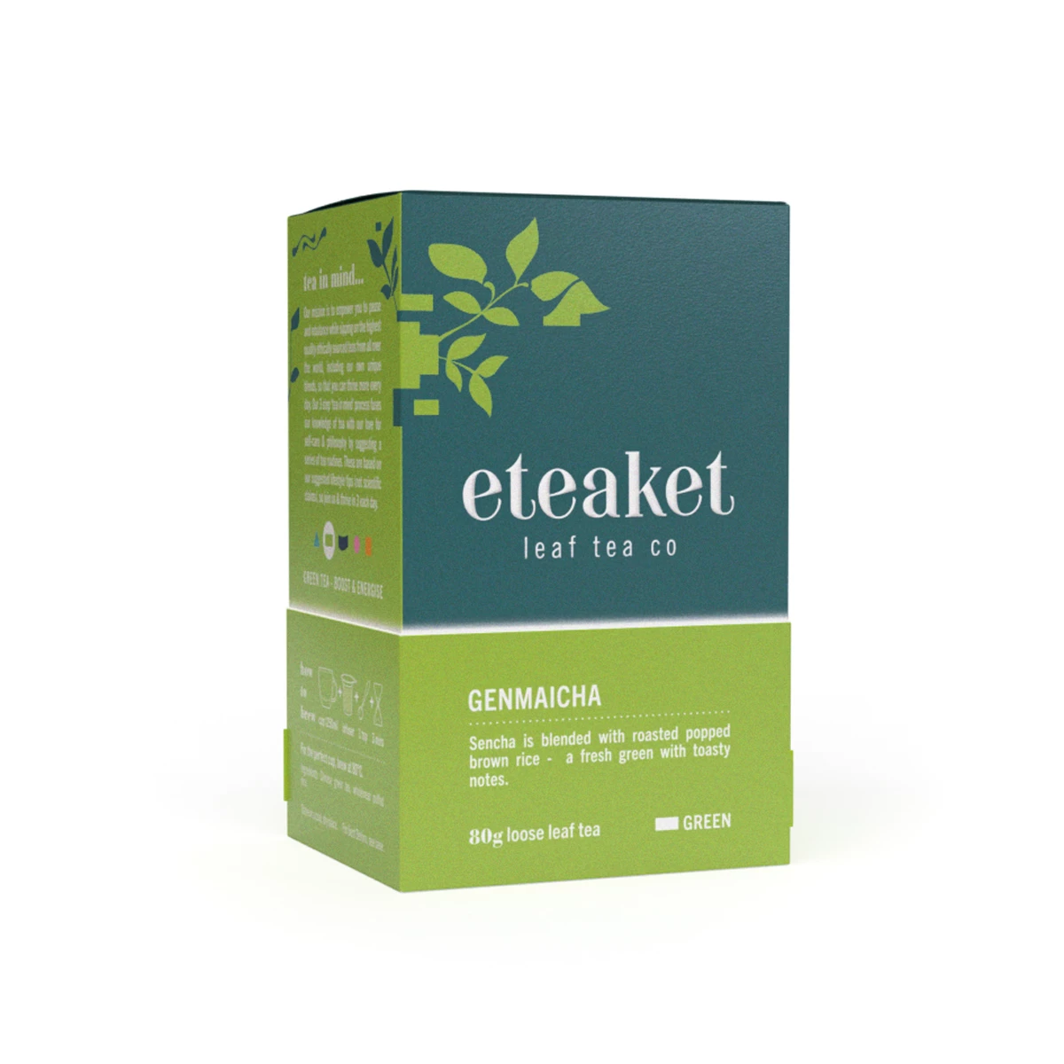 Eteaket Genmaicha Loose Leaf Tea 80g 1 Eteaket Genmaicha Loose Leaf Tea 80g