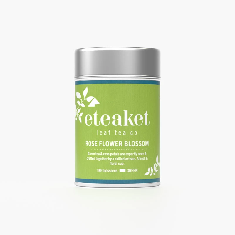 Eteaket Rose Flower Blossom | Premium Green Tea with Rose Petals 1 Eteaket Rose Flower Blossom | Premium Green Tea with Rose Petals