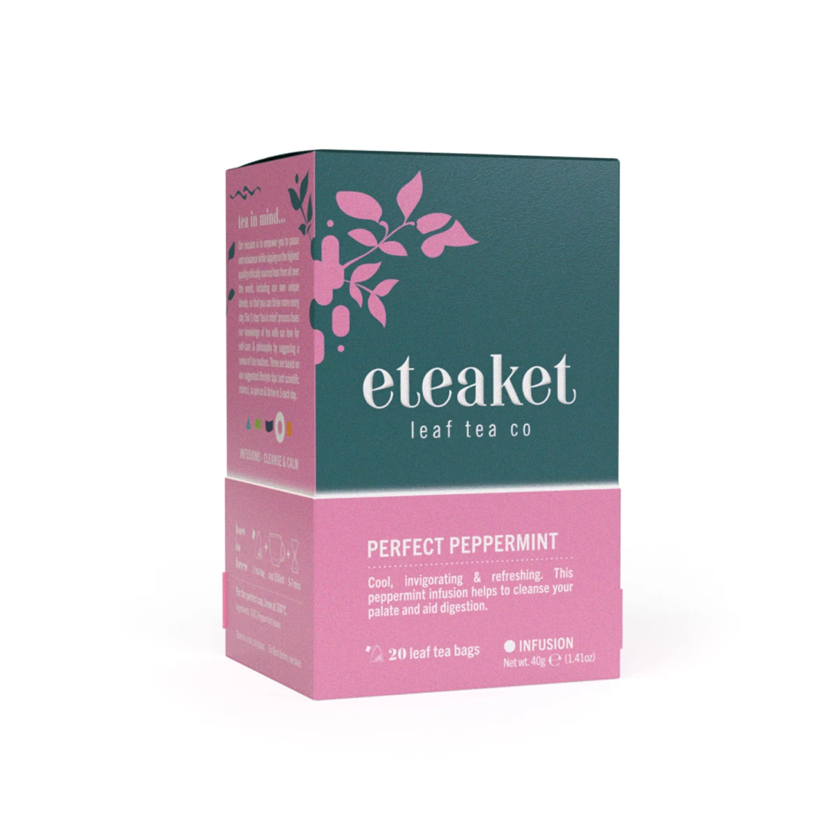 Eteaket Perfect Peppermint - 20 Tea Bags 1 Eteaket Perfect Peppermint - 20 Tea Bags